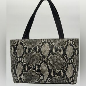 Elegant Snake Print Tote Bag